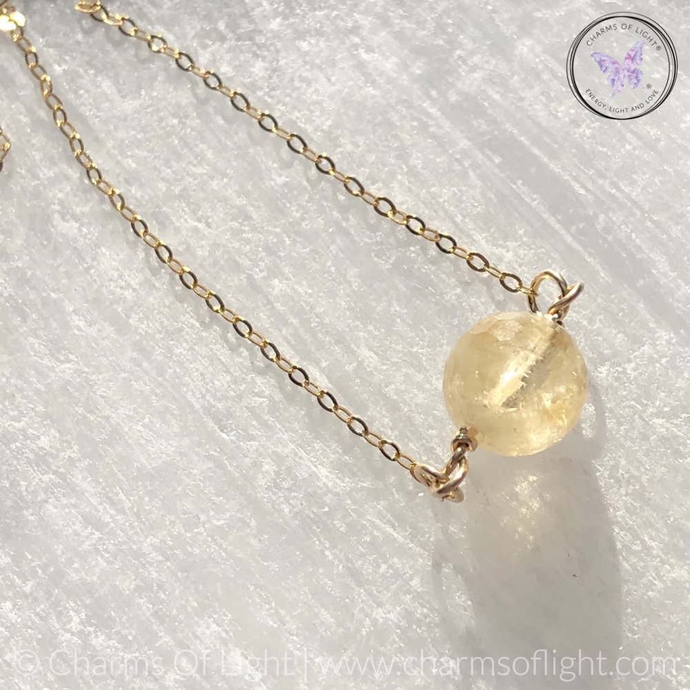 Citrine Gold Necklace