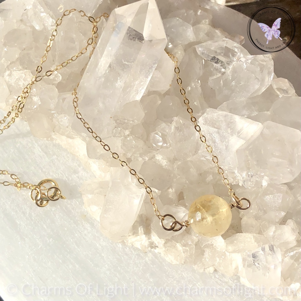 Citrine Gold Necklace