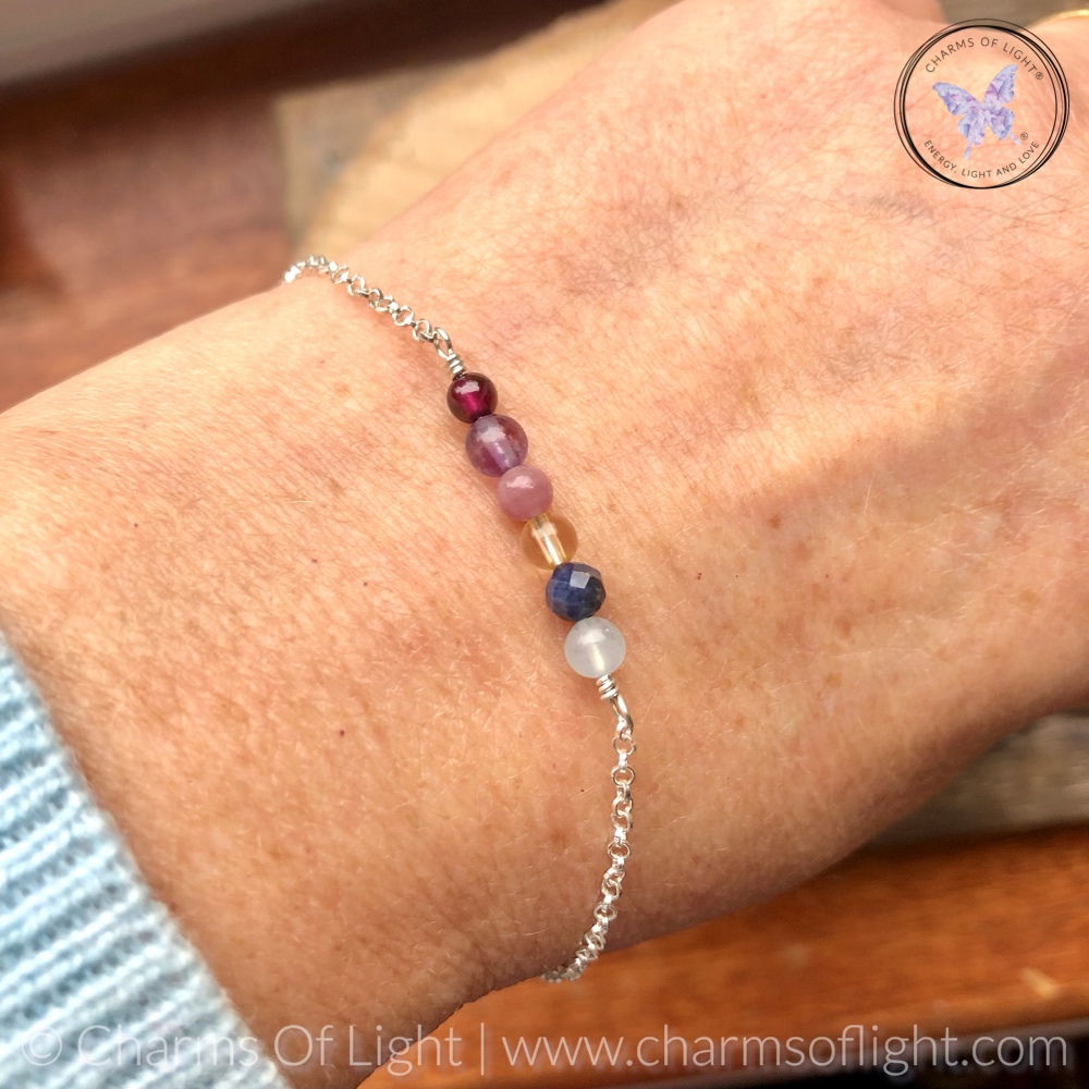 Family Birthstone Bar Bracelet