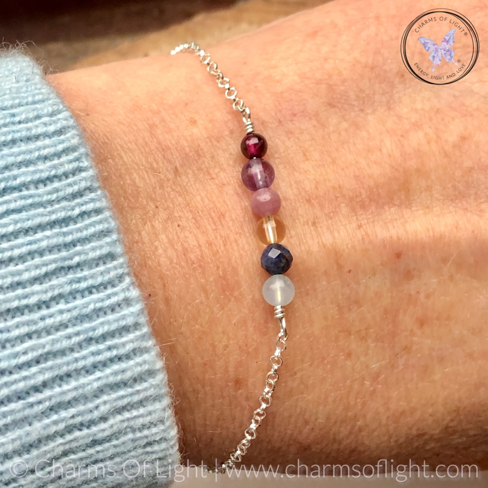 Family Birthstone Bar Bracelet